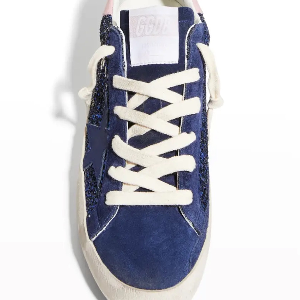 Golden Goose Superstar Leather Glitter Low Top Sneakers - Picture 5 of 13